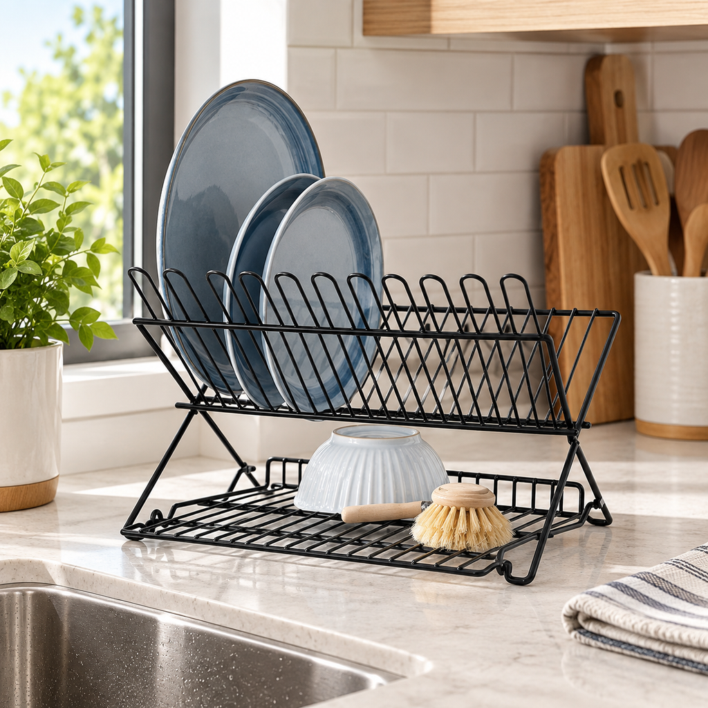 Folding Dish Drying Rack