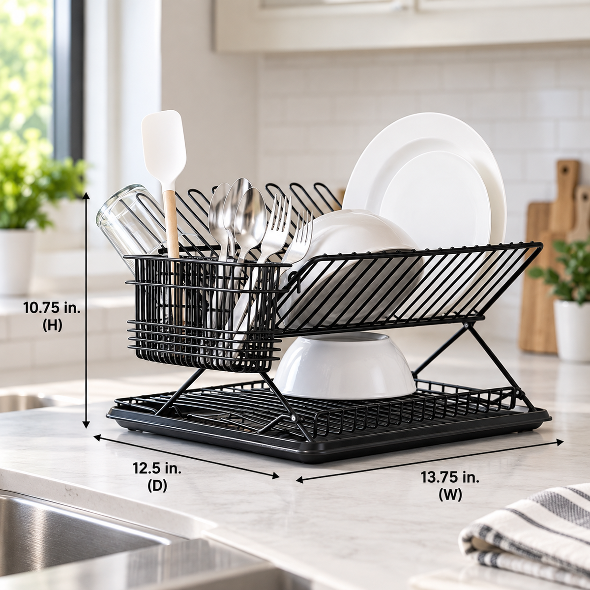 Folding Dish Drying Rack