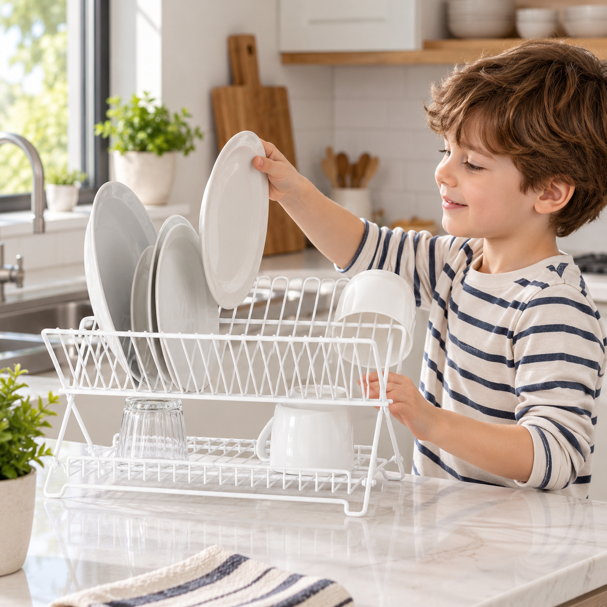 Folding Dish Drying Rack