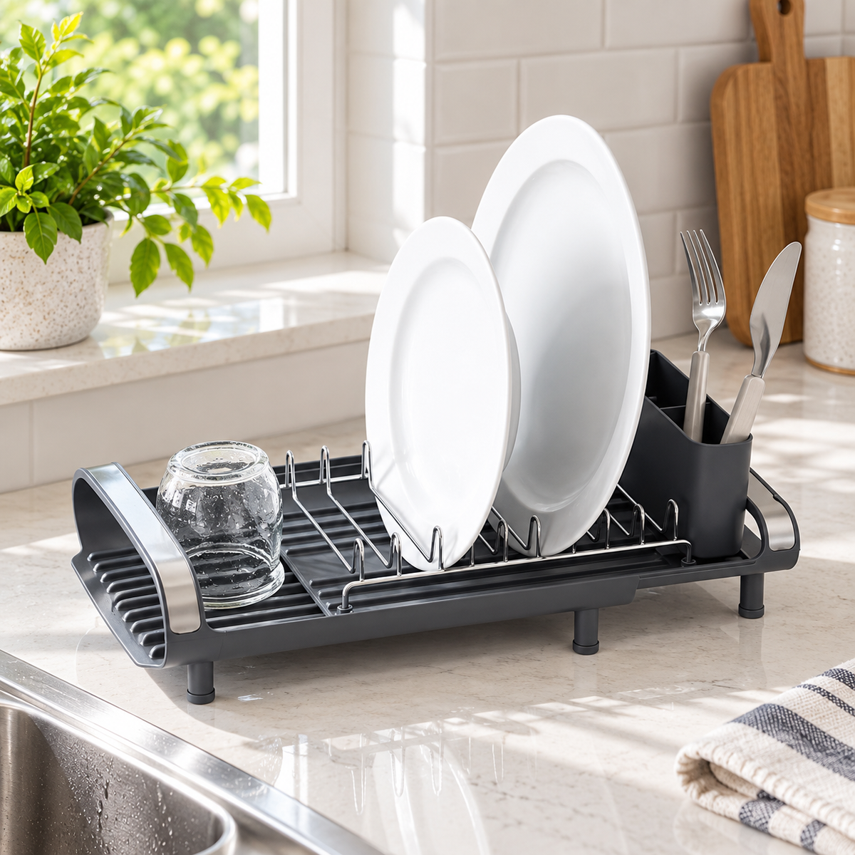 Expandable Compact Dish Rack