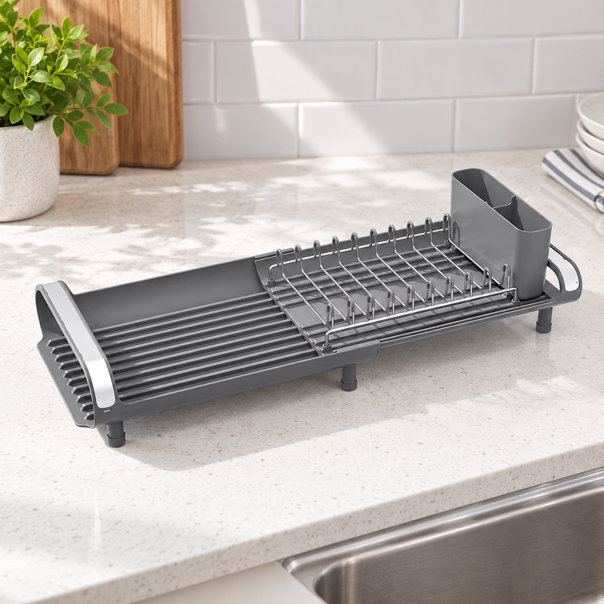 Expandable Compact Dish Rack
