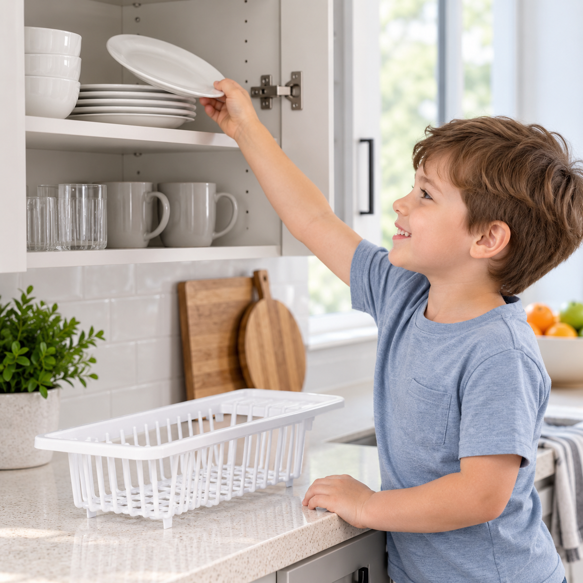 Over-Sink Plastic Dish Rack